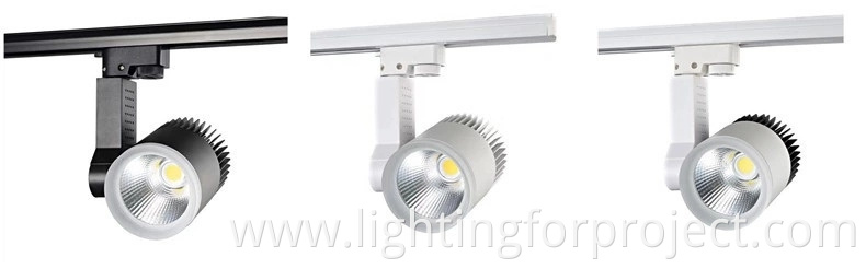 High quality modern adjustable led cob magnetic lighting track full watt led track lights for indoor lighting